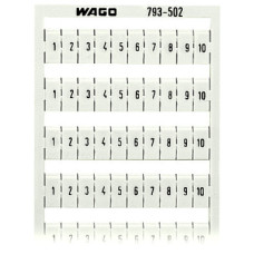 WMB Multiple Marking System, Horizontal Marking 1 ... 10 (10X) White
