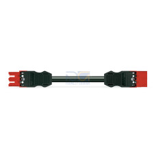 pre-assembled interconnecting cable, Eca, Socket/plug, red