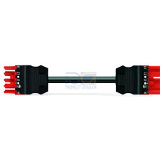 pre-assembled interconnecting cable, Eca, Socket/plug, red