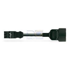 pre-assembled adapter cable, Eca, Plug/SCHUKO coupler, white