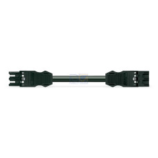 pre-assembled interconnecting cable, Eca, Socket/plug, black