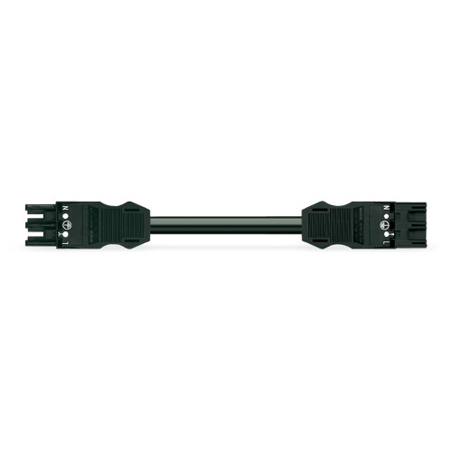 pre-assembled interconnecting cable, Cca, Socket/plug, black