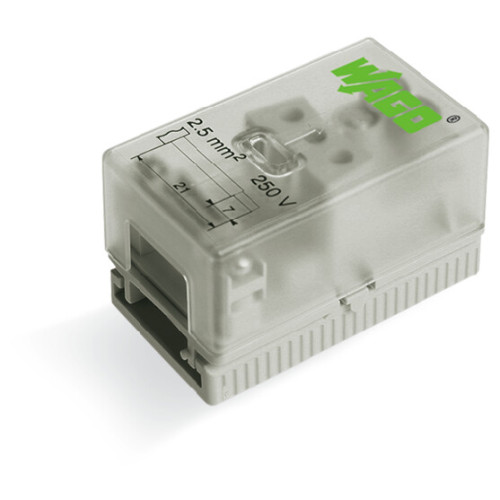 Supply module, for flat cable, 3 x 2.5 mm&sup2;, gray