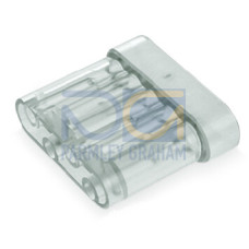 Flat cable end cover, 5-pole, for flat cable 10 mm&sup2;