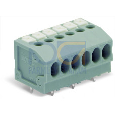 PCB terminal block, push-button, 1.5 mm&sup2;, blue