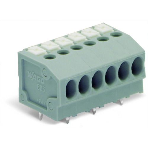 PCB terminal block, push-button, 1.5 mm&sup2;, blue