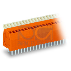 PCB terminal block, push-button, 0.5 mm&sup2;, orange