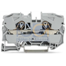 2-conductor through terminal block, 10 mm&sup2;, suitable for Ex e II applications, red