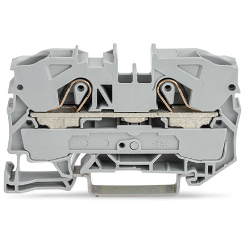 2-conductor through terminal block, 10 mm&sup2;, suitable for Ex e II applications, red