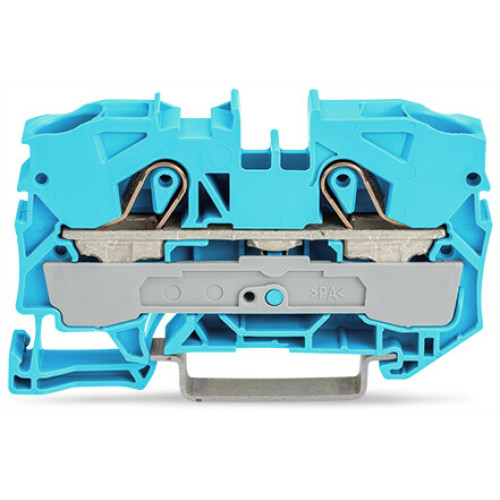 2-conductor through terminal block, 10 mm&sup2;, for Ex e II and Ex i applications, blue