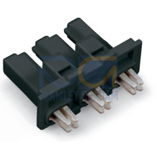 Device connector, 3-pole, Cod. A, black