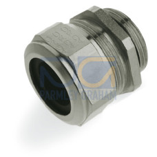 Cable fitting, M25 x 1.5 with O-ring, Brass, silver-colored