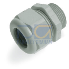 Cable fitting, M25 x 1.5 with O-ring, Plastic, black