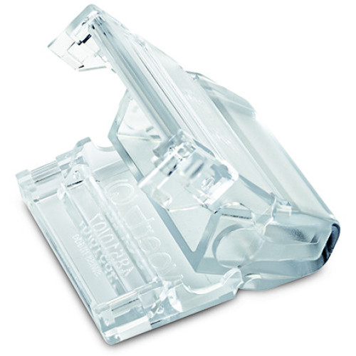 Flat cable end cover, for flat cable 5 x 2.5 mm&sup2; + 2 x 1.5 mm&sup2;, Plastic, transparent