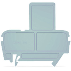 End Plate For Fuse Terminal Blocks, 2 mm Thick Gray