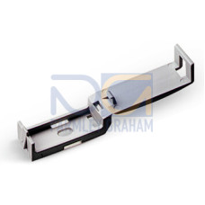 Fixing clamp for screw mounting, plastic, gray