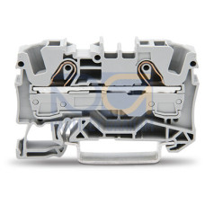 2-conductor through terminal block, 6 mm&sup2;, suitable for Ex e II applications, red