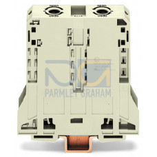 2-conductor through terminal block, 95 mm&sup2;, suitable for Ex e II applications, light gray