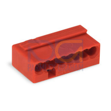 Micro Push Wire Connector, 8-Conductor Terminal Block Red