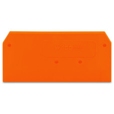 End and intermediate plate, 2.5 mm thick, orange