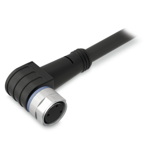 Sensor/Actuator cable, M8 socket,  angled, 3-pole
