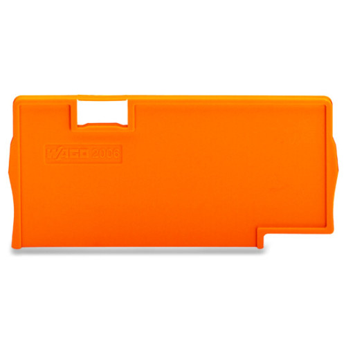 Seperator plate, 2 mm thick, oversized, orange