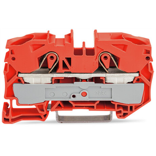 2-conductor through terminal block, 16 mm&sup2;, suitable for Ex e II applications, orange