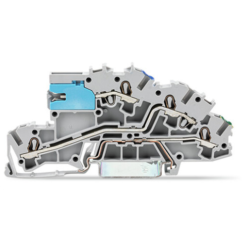 Multilevel installation terminal block, with operating slots, 2.5 mm&sup2;, gray