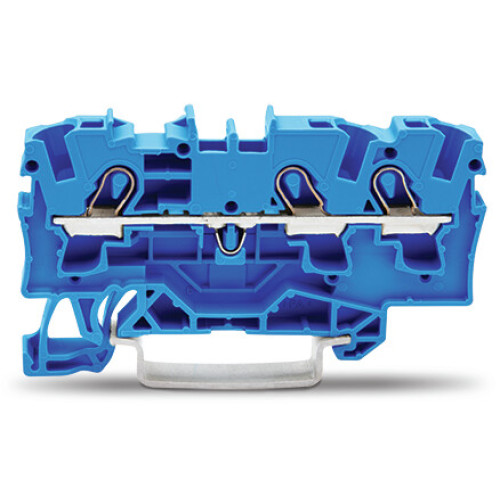 3-conductor through terminal block, 4 mm&sup2;, for Ex e II and Ex i applications, blue