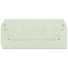 End and intermediate plate, 2.5 mm thick, light gray