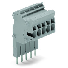 TOPJOBS Connector Strip, For Jumper Contact Slot 5-Pole Gray