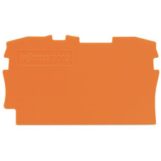 End and intermediate plate, 0.8 mm thick, orange