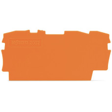 End and intermediate plate, 0.8 mm thick, orange