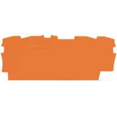 End and intermediate plate, 0.8 mm thick, orange