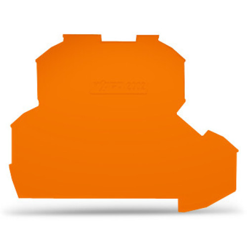 End and intermediate plate, 0.8 mm thick, orange