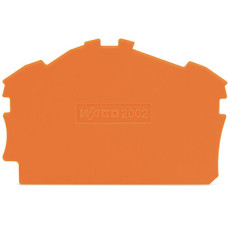 End and intermediate plate, 0.8 mm thick, orange