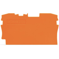 End and intermediate plate, 1 mm thick, orange