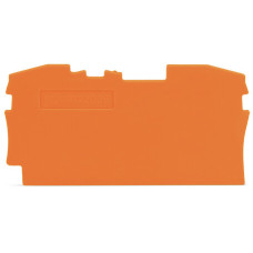 End and intermediate plate, 1 mm thick, orange