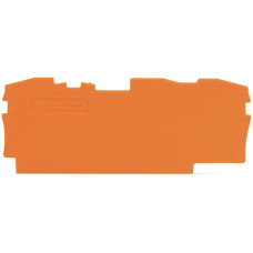 End and intermediate plate, 1 mm thick, orange