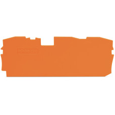 End and intermediate plate, 1 mm thick, orange