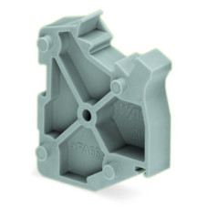 Spacer module, modular, e.g., for bridging commoned terminal blocks, gray