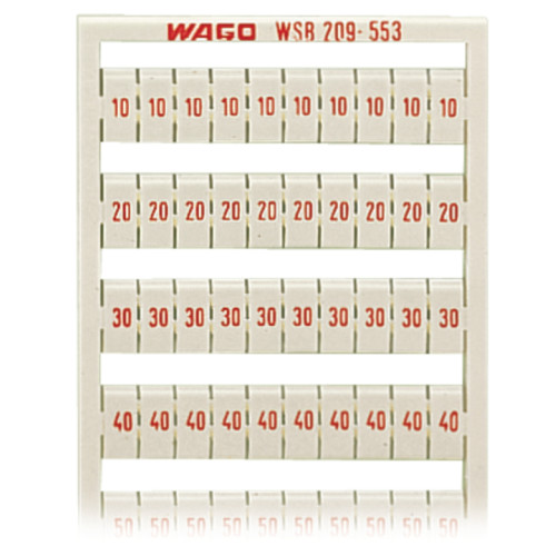 WSB marking card, as card, MARKED, white