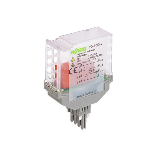 Relay module, Nominal input voltage: 24 VDC, 2 changeover contacts