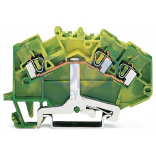 3-conductor ground terminal block, 2.5 mm&sup2;, center marking, green-yellow