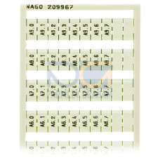 WSB marking card, as card, MARKED, white