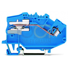 1-conductor N-disconnect terminal block, 2.5 mm&sup2;, CAGE CLAMP&reg;, blue