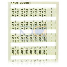 WSB marking card, as card, MARKED, white