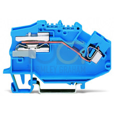 1-conductor N-disconnect terminal block, 4 mm&sup2;, CAGE CLAMP&reg;, blue