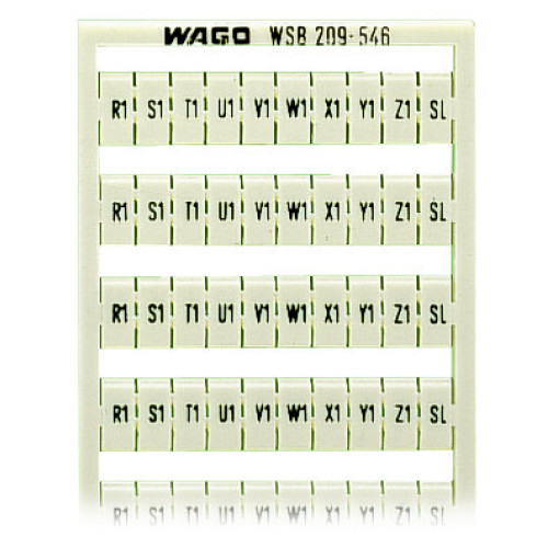 WSB marking card, as card, MARKED, white