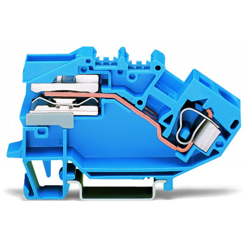 1-conductor N-disconnect terminal block, 10 mm&sup2;, CAGE CLAMP&reg;, blue